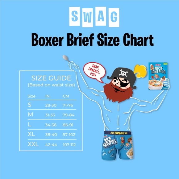 RICE KRISPIES AISLE BOXer BRIEFS Swag x Kellogg’s - Picture 9 of 10